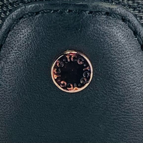 TCG Kennedy Men Sneaker Size 12 Black Premium Leather & Fabric Laced Low Top New - Picture 14 of 16